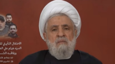 מנהיג חיזבאללה נעים קאסם