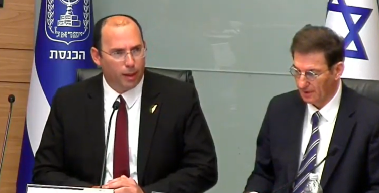 הדיון בפרשת הפצ"רית בכנסת