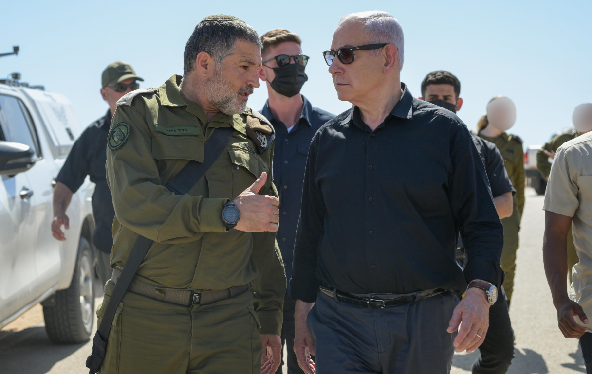 ראש הממשלה בנימין נתניהו עם אלוף דוד זיני