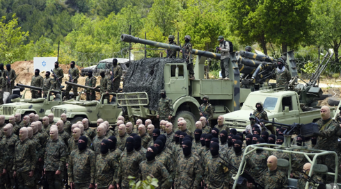 לוחמי חיזבאללה באימון בלבנון