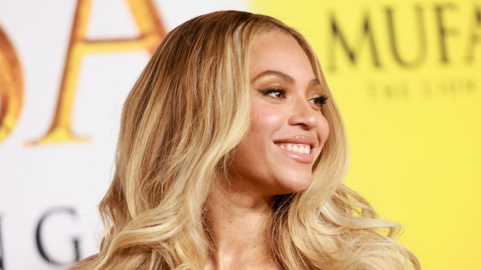 ביונסה בבכורת הסרט "מופאסה: מלך האריות" בלוס אנג'לס, בחודש שעבר