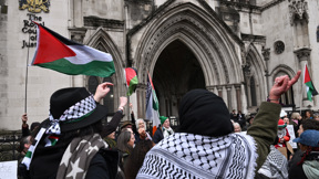 הפגנה פרו פלסטינית בלונדון, פברואר 2026