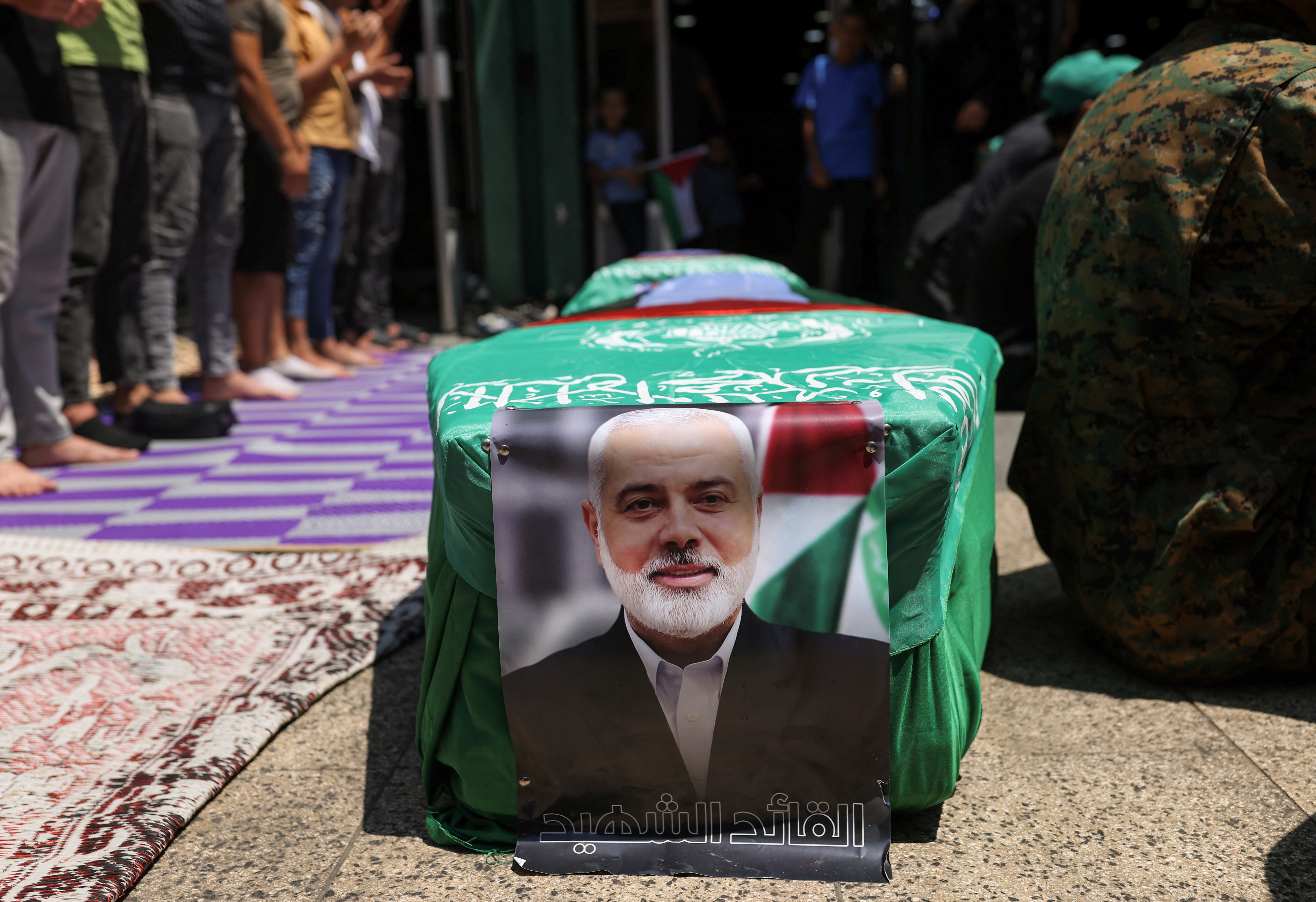 הלוויתו של מנהיג חמאס איסמעיל הנייה