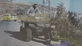 טרקטורון דורס מתפלל סמוך לרמאללה