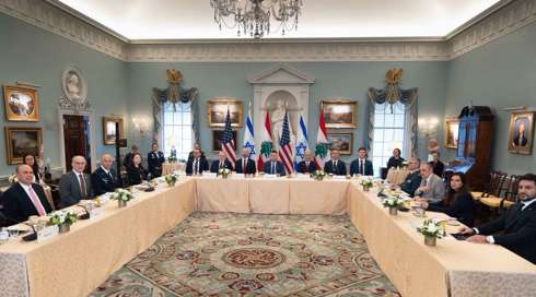 חברי משלחות המו"מ הישראלית והלבנונית בוושינגטון, 02.06.26