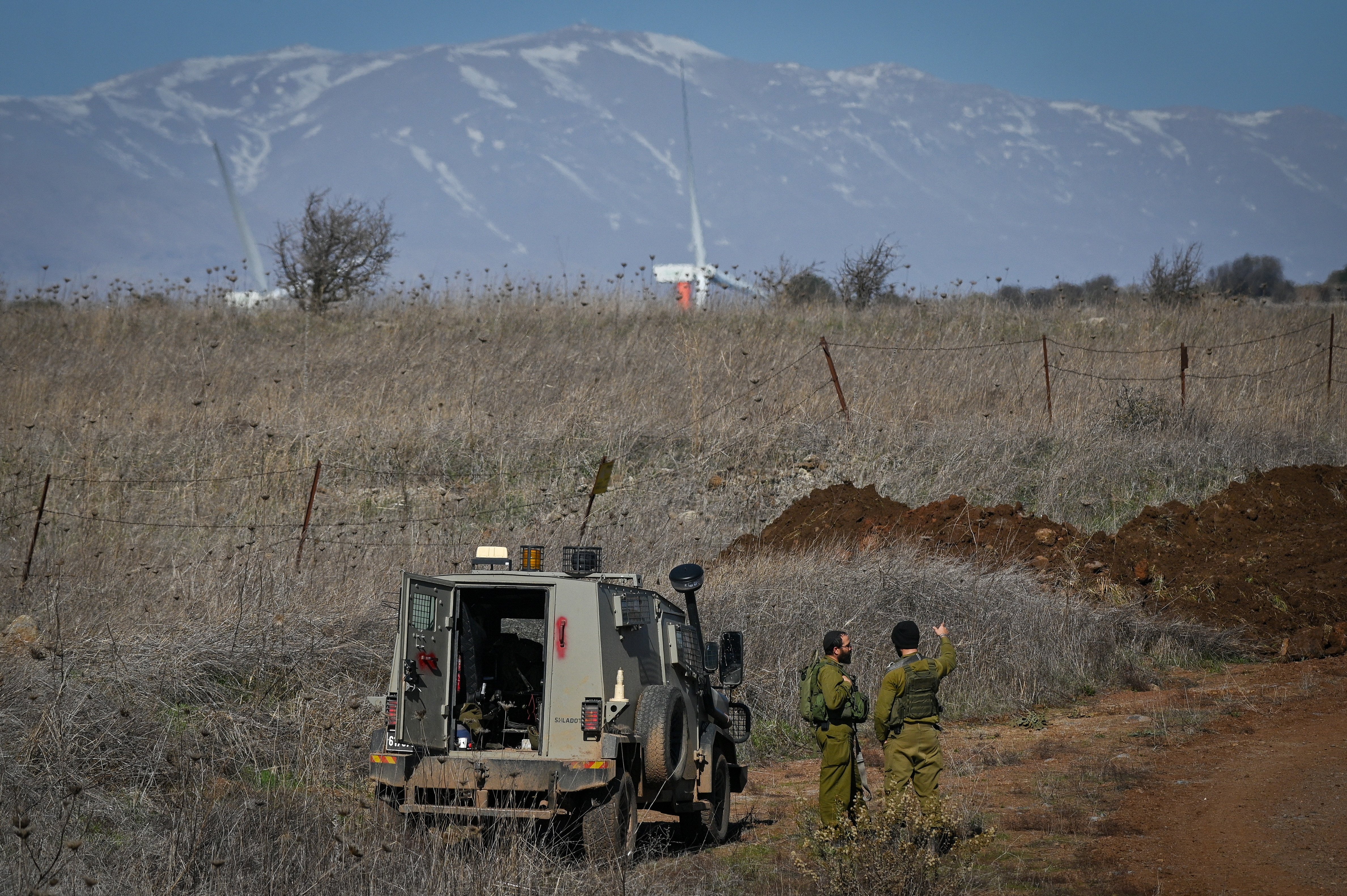 רמת הגולן, חיילים, גבול סוריה