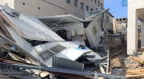 מבנה של גן ילדים שקרס בבית שמש