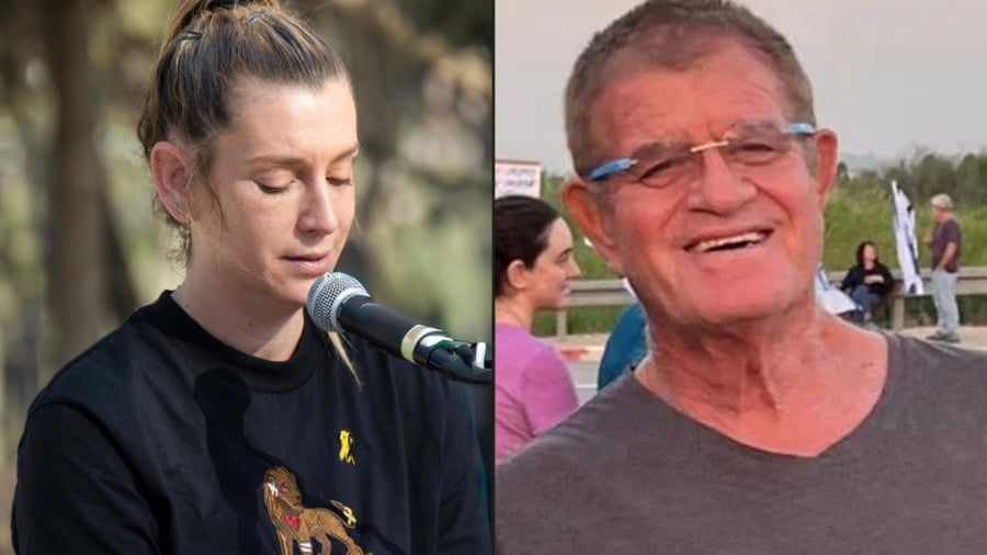 בר גודארד בהלוויית אביה מני גודארד, נובמבר 2025