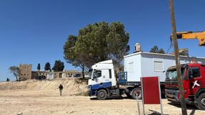 קרוואנים בהתנחלות שא-נור שבצפון יהודה ושומרון