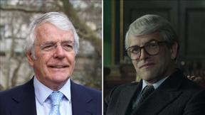 ג'ון מייג'ור ובן דמותו בסדרה "הכתר"