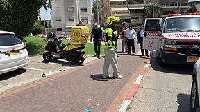 זירת תאונת הטרקטורון בקריית מוצקין