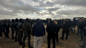 שוטרים ביישוב תראבין שבנגב