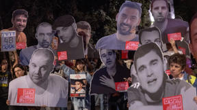 הפגנה למען שחרור החטופים מעזה מחוץ למעון ראש הממשלה בירושלים, אוקטובר 2025