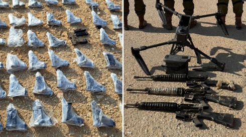 תפיסת אמצעי לחימה שהוברחו בגבול מצרים