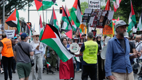 הפגנה של פרו פלסטינים בסידני, אוסטרליה