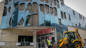 התחנה המרכזית בקרית שמונה אחרי פגיעת טיל, נובמבר 2024