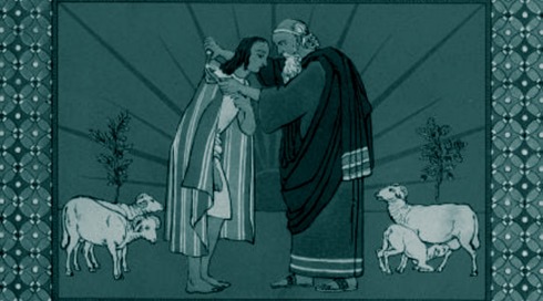 יוסף מקבל את כתונת הפסים מיעקב