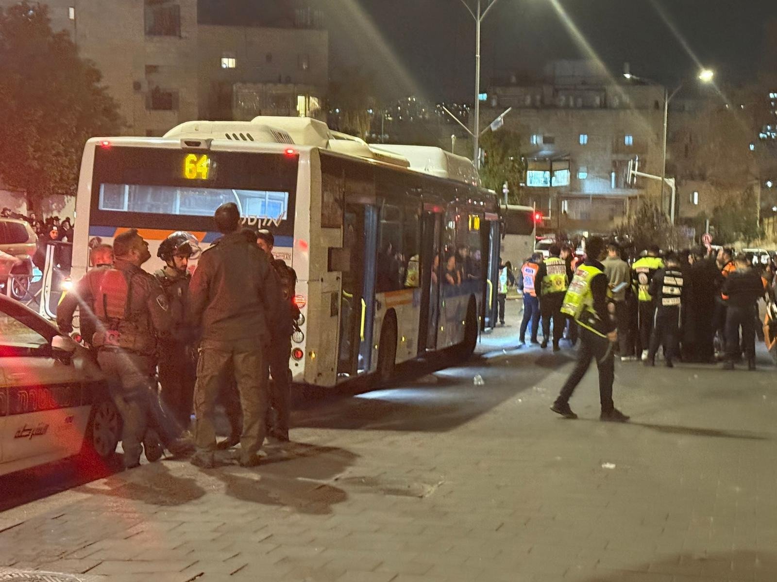 זירת דריסת המפגין בירושלים