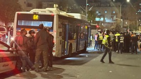 זירת דריסת המפגין בירושלים