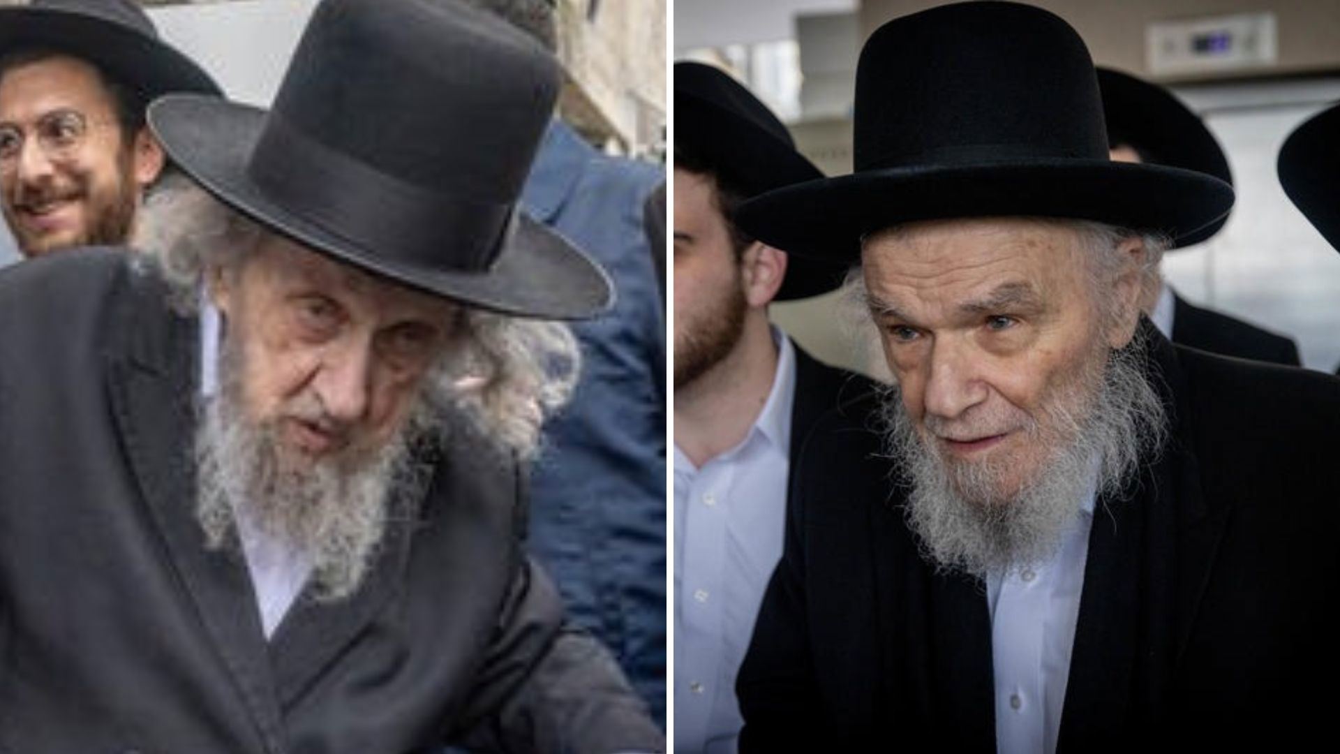 הרב משה הירש (מימין) והרב דוב לנדו