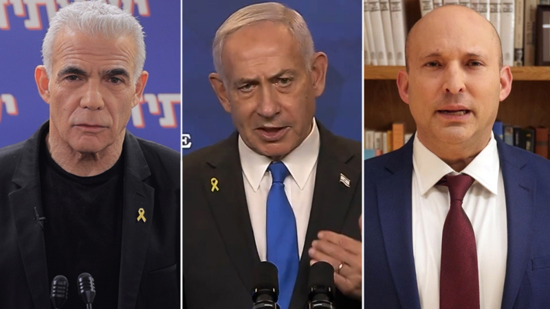 נפתלי בנט, בנימין נתניהו, יאיר לפיד