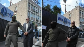 סמיר בכרי ועלי סלאם ראש עיריית נצרת לשעבר, מובאים להגשת כתב האישום