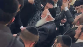 יצחק גולדקנופף בתיעוד מחתונת אחיינו