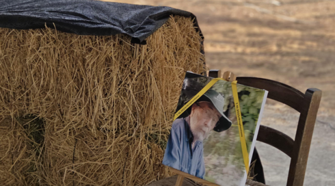 הלווייתו של אריה זלמנוביץ' בקיבוץ ניר עוז.עמיר אלפסה הלווייתו של אריה זלמנוביץ' בקיבוץ ניר עוז