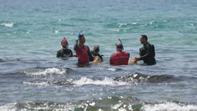 חיפושים בים אחרי מתקפת הכריש בחדרה 22.04.25