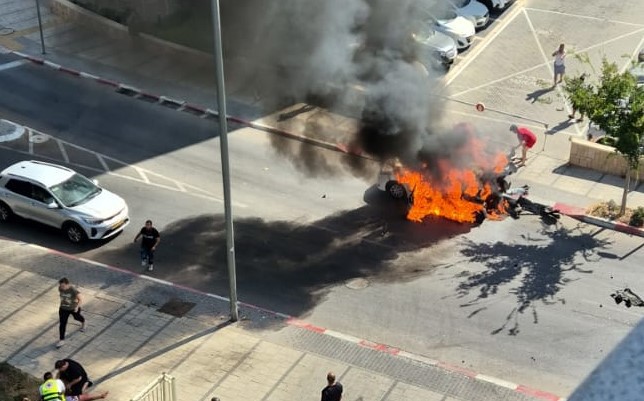 פיצוץ רכב באשקלון