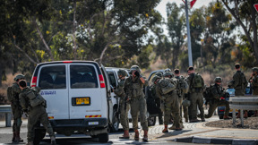 חיילים בכביש 232 ב-7 באוקטובר 2023