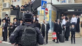 אדם חשוד שנשך שוטר ברגלו בהפגנת חרדים בירושלים