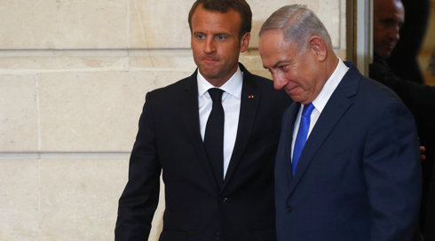 נתניהו למקרון: רוב הציבור הישראלי מתנגד למדינה פלסטינית