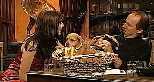 דני סנדרסון, טל מן עם שני כלבים. 1996