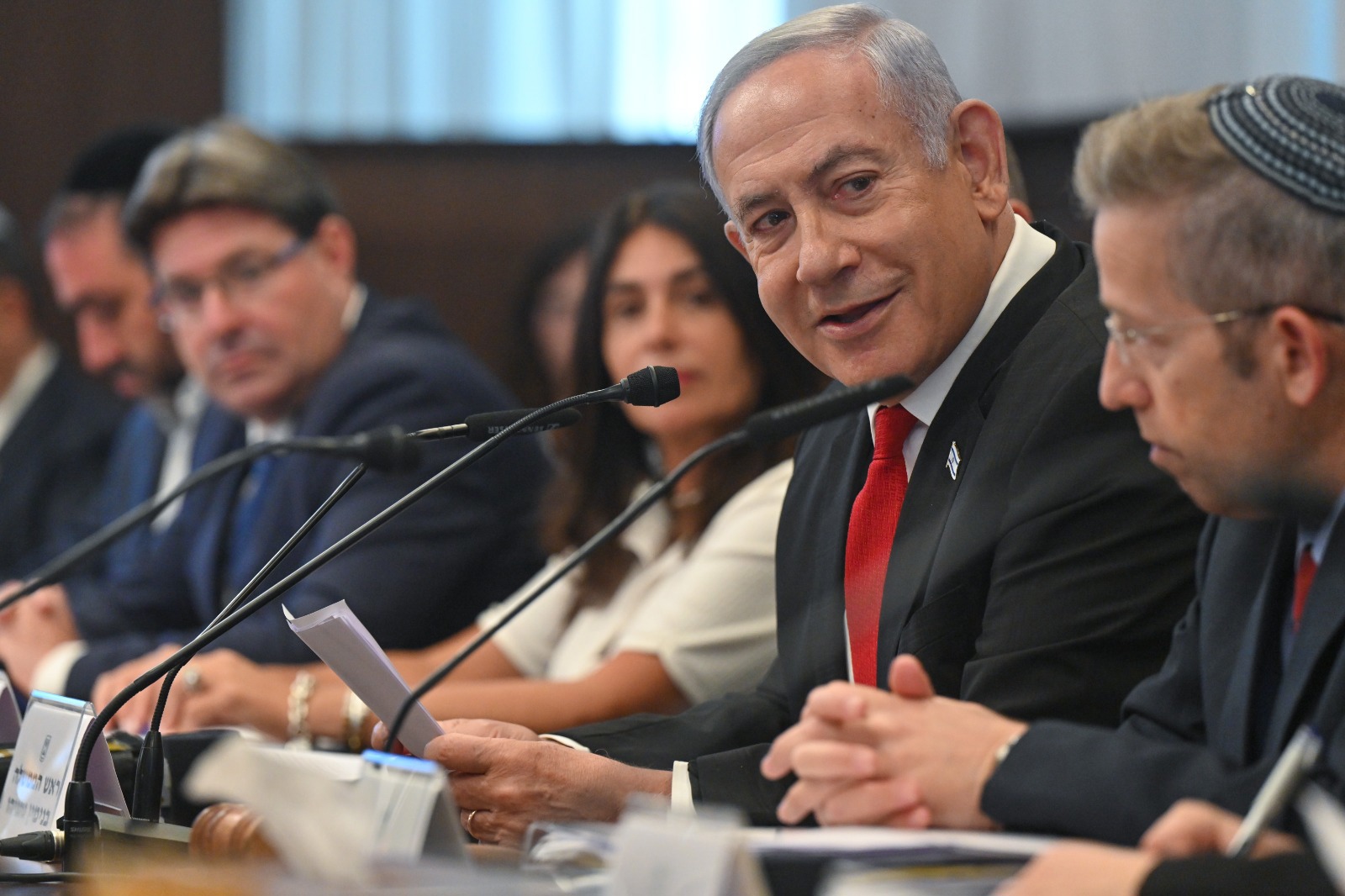 ראש הממשלה בנימין נתניהו בישיבת ממשלה