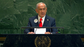 פנה ישירות לחטופים ותקף את ההכרות במדינה פלסטינית: הרגעים החשובים של נתניהו באו"ם