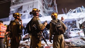 זירת נפילת טיל בבת ים