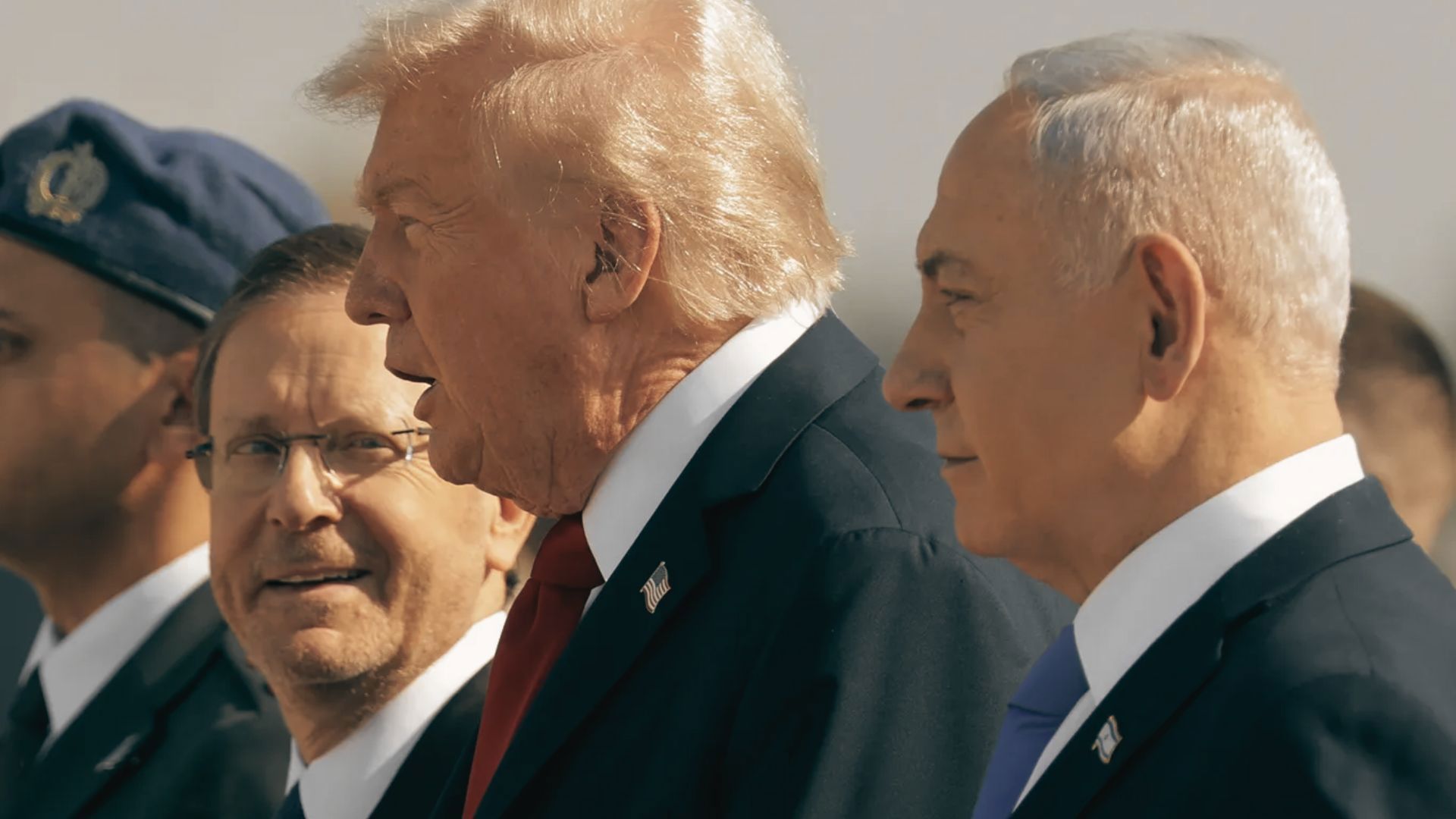 בנימין נתניהו, דונלד טראמפ ויצחק הרצוג, אוקטובר 2025