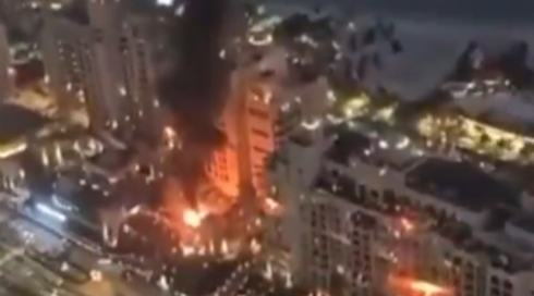 זירת פגיעה בדובאי