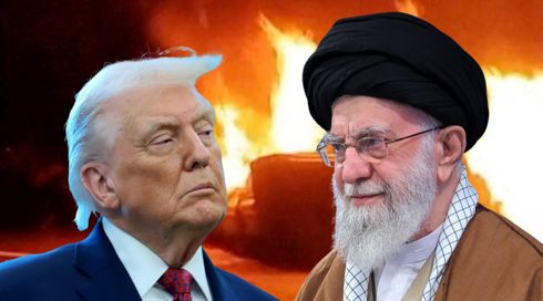 עלי חמינאי ודונלד טראמפ