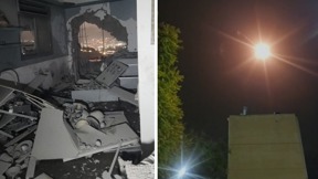 זירות נפילה של אמל"ח מטיל איראני בדימונה ובמעלות