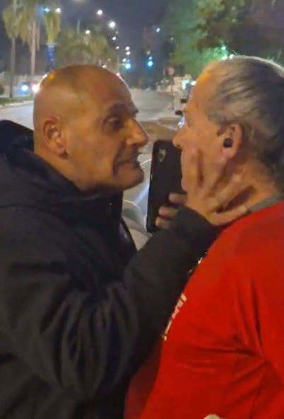 תקיפת המפגין