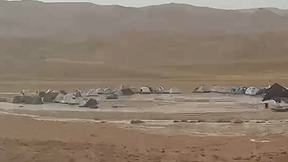 שיטפון סמוך לים המלח באזור בו התקיימה פעילות שטח של צה"ל