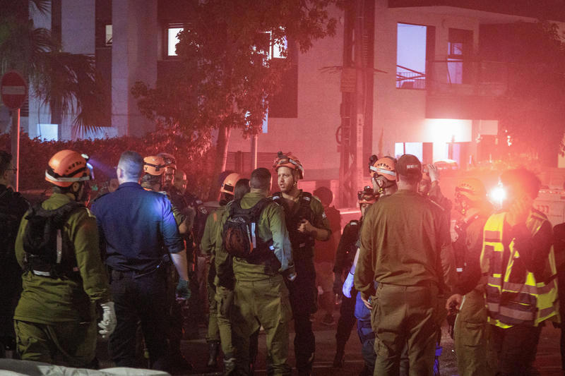 זירת הפגיעה ברחובות ב-15 ביוני