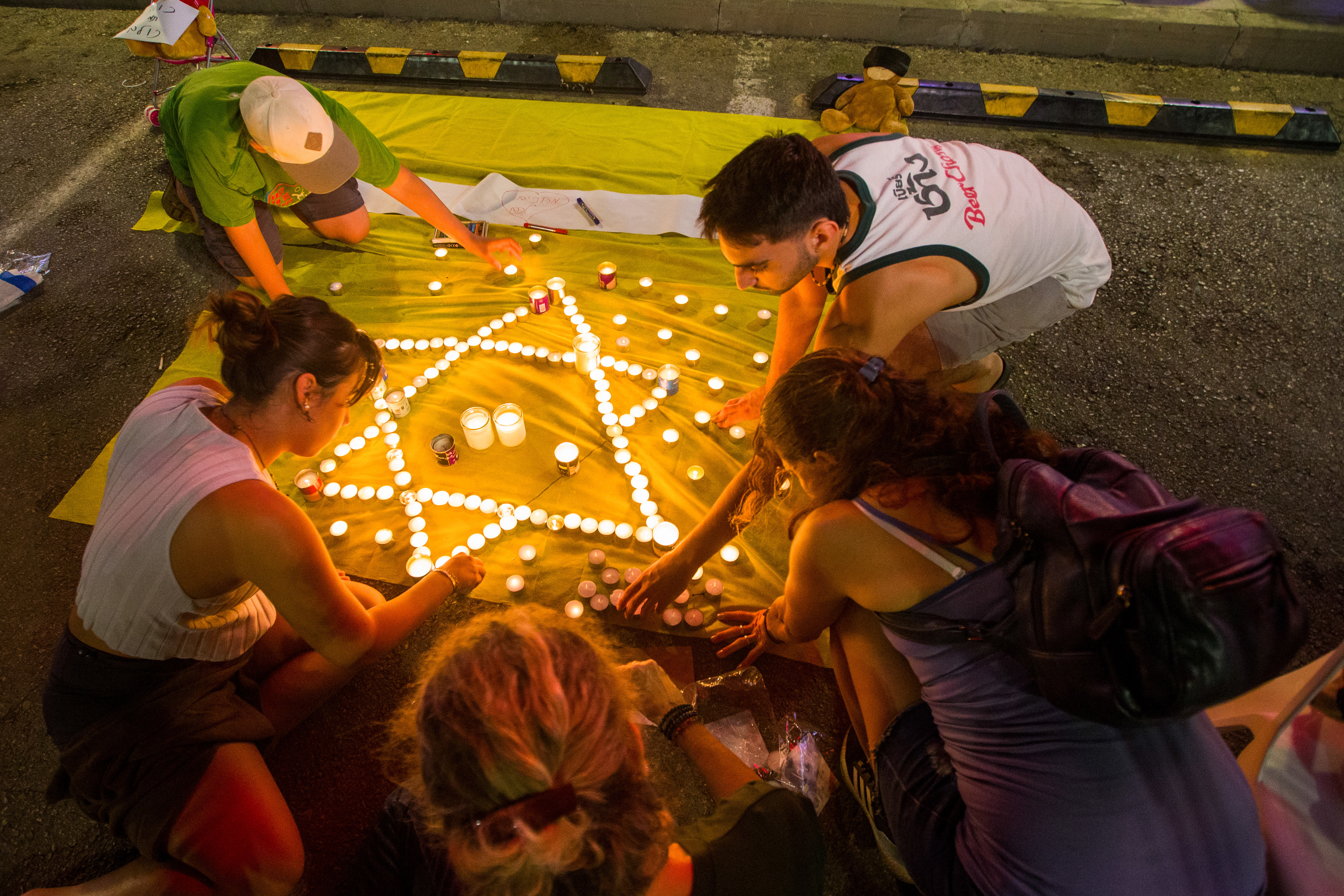 מפגינים למען שחרור החטופים בעזה 28.10.23