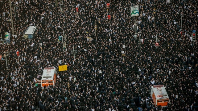 مظاهرة للحريديم في أورشليم القدس احتجاجا على قانون التجنيد