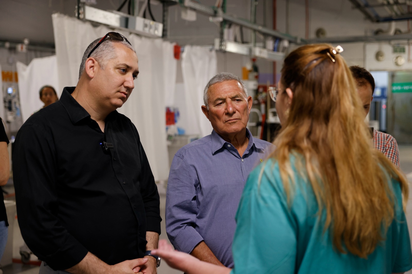 יו"ר הסוכנות היהודית אלוף (במיל') דורון אלמוג והמנכ"ל יהודה סטון