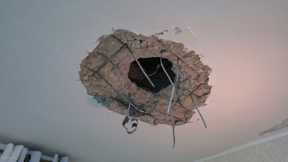 הרס שנגרם משברי יירוט בכרמיאל, השבוע