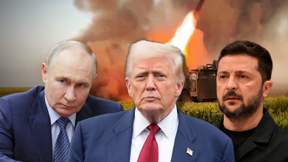 וולודימיר זלנסקי, דונלד טראמפ וולדימיר פוטין