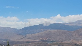 תקיפות ישראליות בעין א-תינה, בבקעה המערבית של לבנון, מול צידון